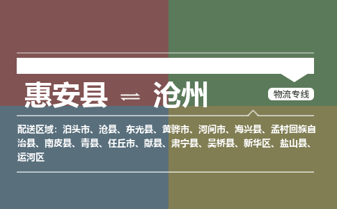 惠安县到沧州物流专线，集约化一站式货运模式