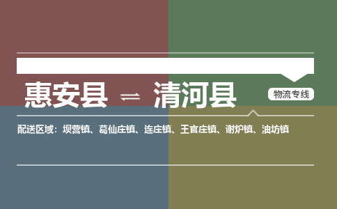 惠安至清河物流专线报价及注意事项