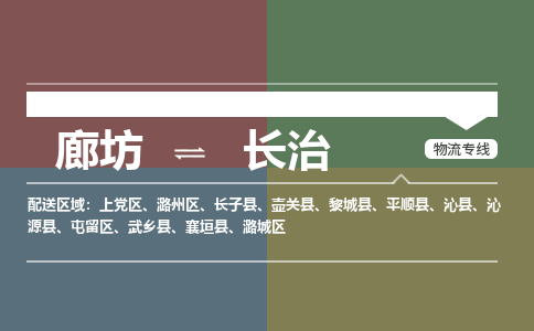 廊坊到长治物流专线2023省市县+乡镇+闪+专业运输