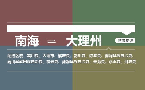 南海到大理州永平物流专线-南海到大理州永平货运公司-南海到西南物流公司，南海到西南货运公司