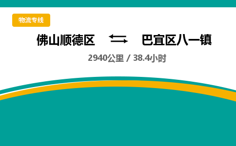 佛山顺德区到巴宜区八一镇物流专线-佛山顺德区到巴宜区八一镇货运-顺德到西北物流，顺德到西北货运