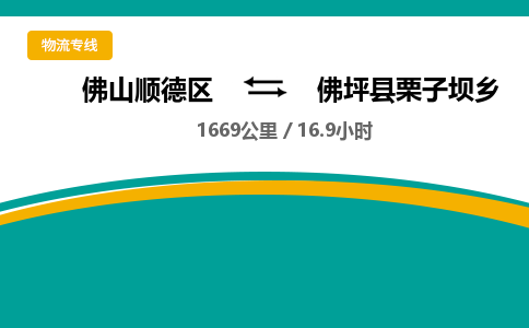 佛山顺德区到佛坪县栗子坝乡物流专线-佛山顺德区到佛坪县栗子坝乡货运-顺德到西北物流，顺德到西北货运