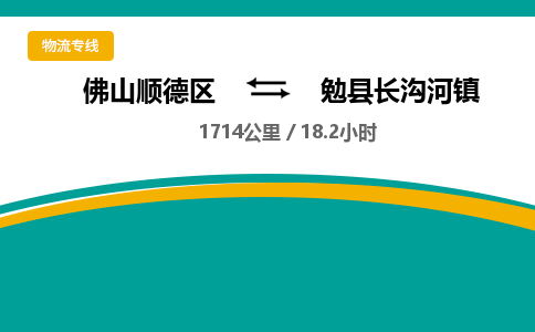 佛山顺德区到勉县长沟河镇物流专线-佛山顺德区到勉县长沟河镇货运-顺德到西北物流，顺德到西北货运