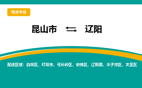 昆山市到辽阳物流专线|昆山市至辽阳货运专线