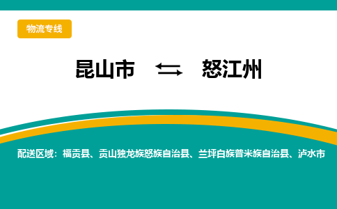 昆山市到怒江州物流专线|昆山市至怒江州货运专线