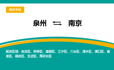 泉州到南京物流专线，天天发车