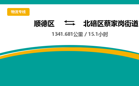 顺德区到北碚区蔡家岗街道物流专线|北碚区蔡家岗街道到顺德区货运，专车专线直达，乐从到西南地区物流，乐从到西南地区专线，顺德物流、佛山物流