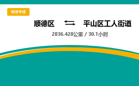 顺德区到平山区工人街道物流专线|平山区工人街道到顺德区货运，专车专线直达，乐从到东北地区物流，乐从到东北地区专线