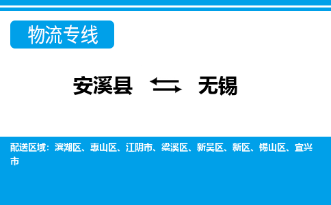 安溪到无锡物流专线，倡导集约化物流