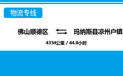 佛山顺德区到玛纳斯县凉州户镇物流专线-佛山顺德区到玛纳斯县凉州户镇货运-顺德到西北物流，顺德到西北货运