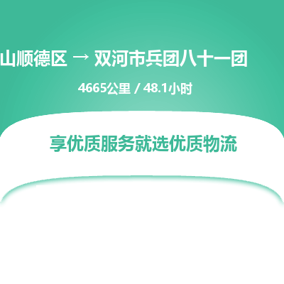 佛山顺德区到双河市兵团八十一团物流专线-佛山顺德区到双河市兵团八十一团货运-顺德到西北物流，顺德到西北货运